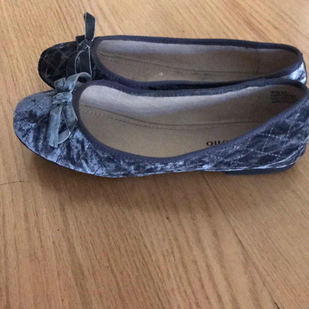 Final price Velvet blue ballet flats